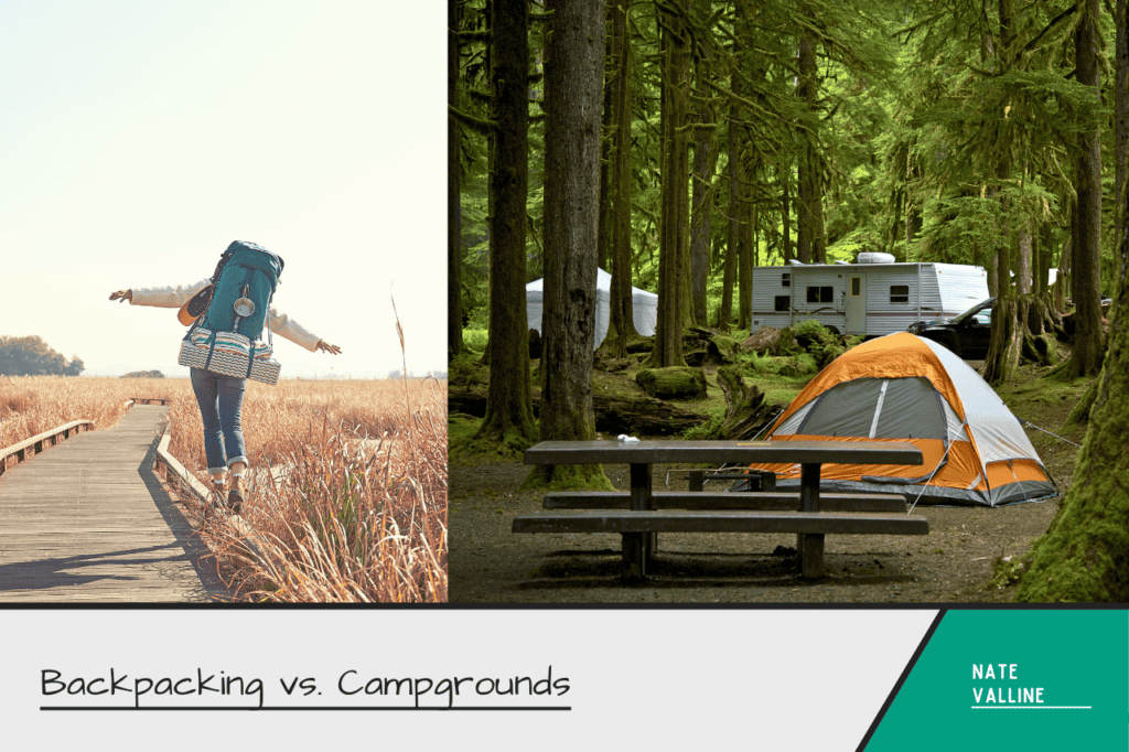 backpacking vs campgrounds