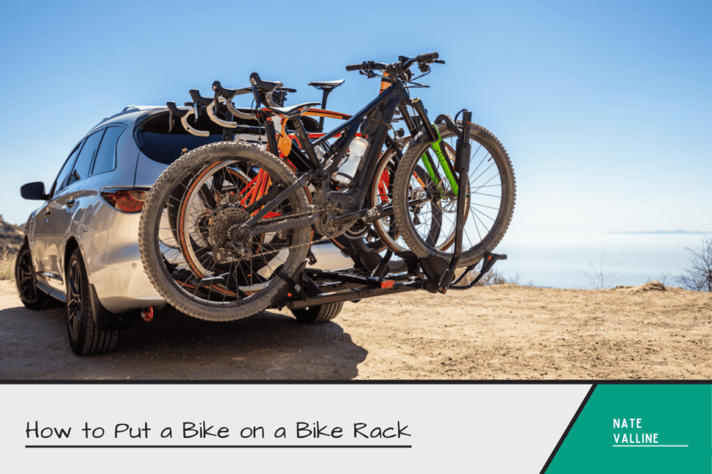 bikes on a bike rack