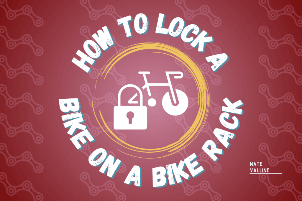 how to lock a bike on a bike rack